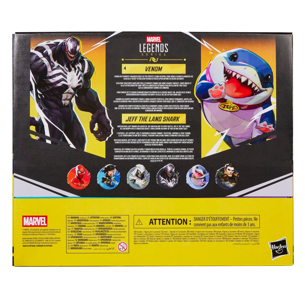 Marvel Legends Series Venom & Jeff the Land Shark 2-Pack (Marvel Rivals)