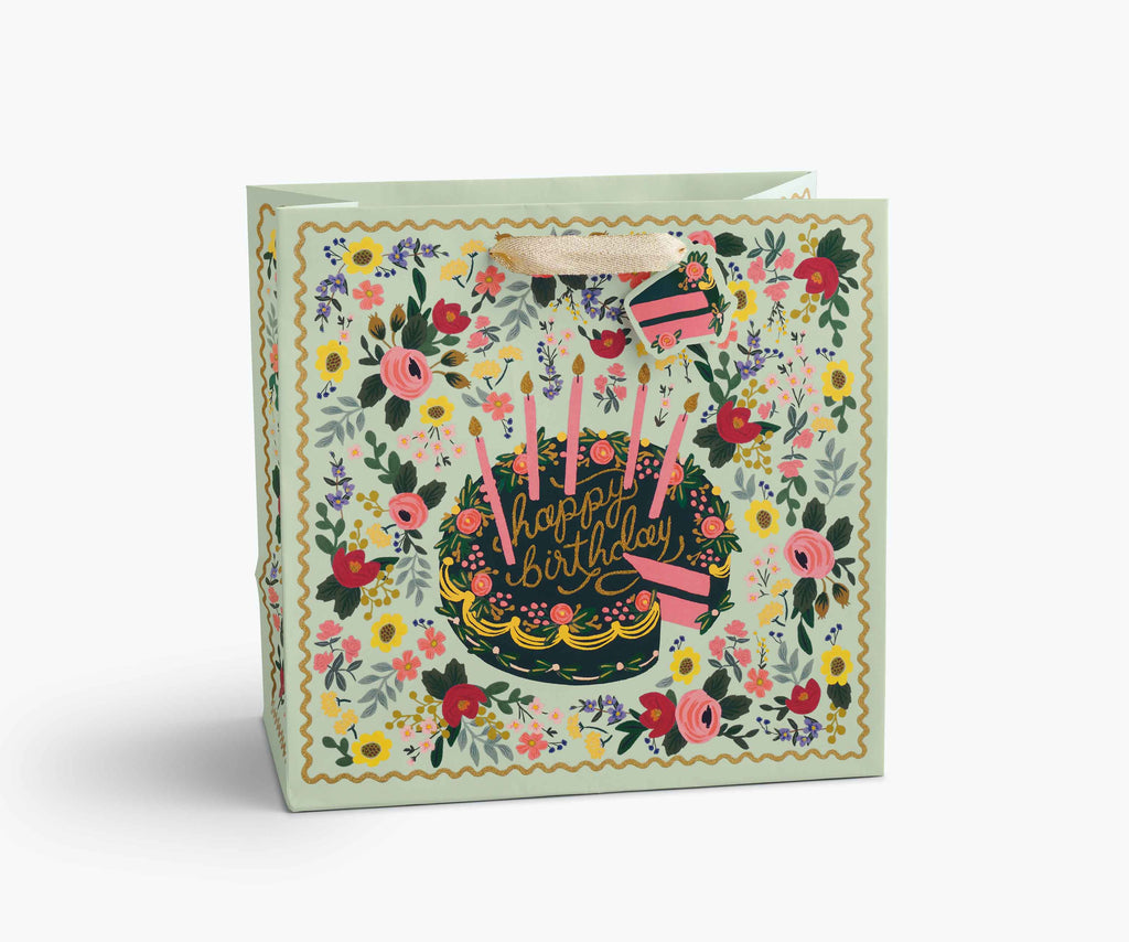 Floral Cake Large Gift Bag