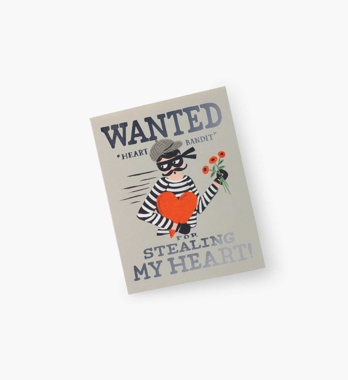 Heart Bandit Silver Love & Friendship Card - Single Card