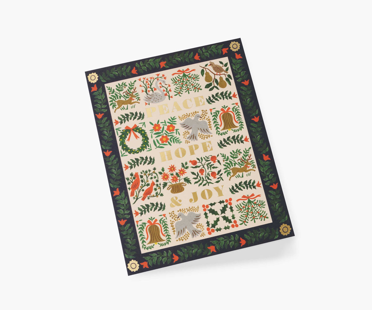 Christmastide Holiday Card - Single Card