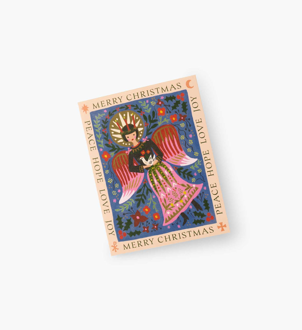 Lucia Angel Holiday Card - Single Card
