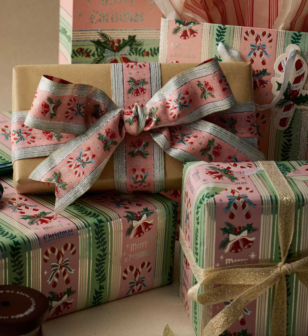 Holiday Wrapping Roll - Candy Cane Stripe
