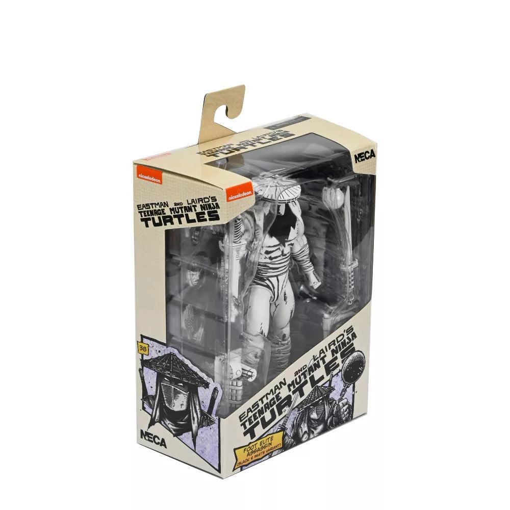 NECA Teenage Mutant Ninja Turtles Mirage Ultimate Black & White Foot Assassin