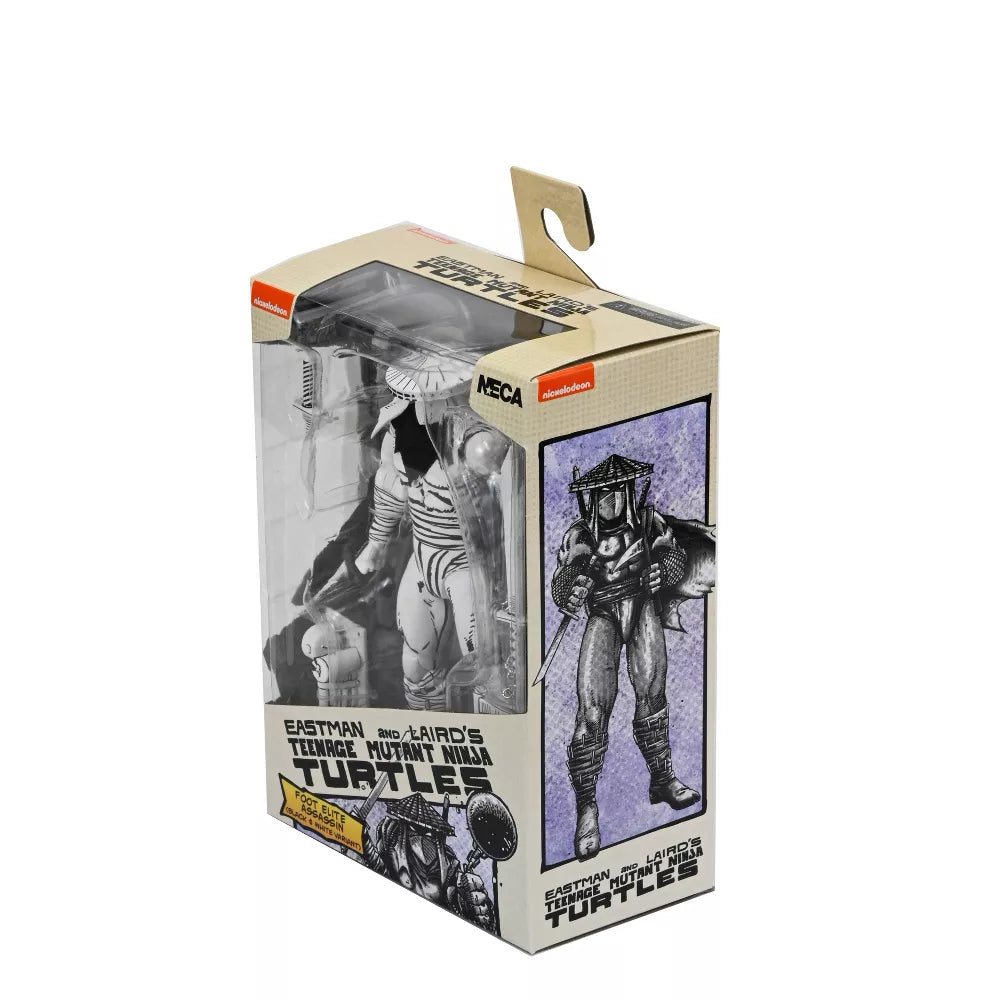 NECA Teenage Mutant Ninja Turtles Mirage Ultimate Black & White Foot Assassin