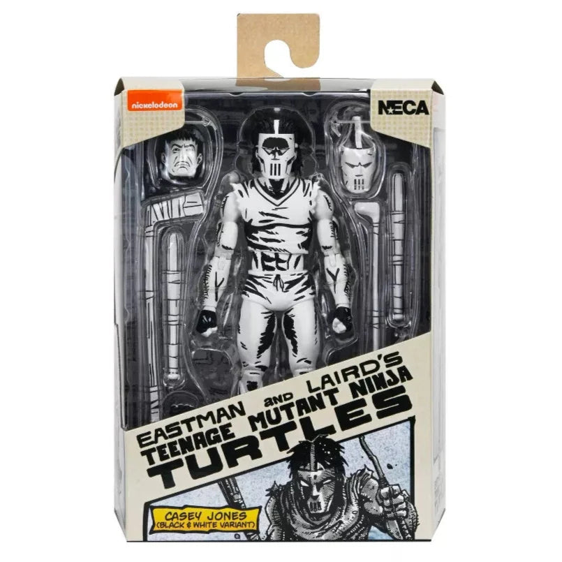 NECA Teenage Mutant Ninja Turtles Mirage Ultimate Black & White Casey Jones