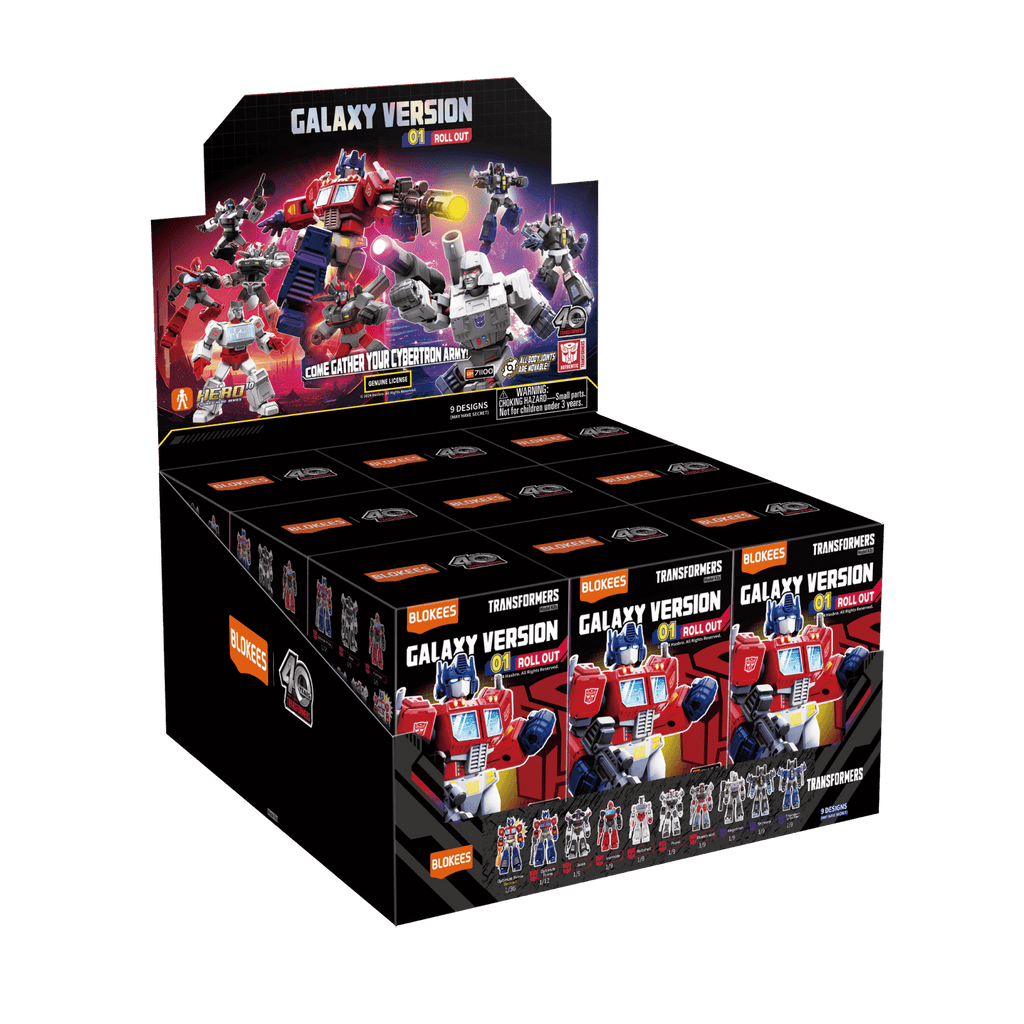 Blokees Transformers Galaxy 01: Roll Out Complete Set (Box of 9 Individually Boxed)