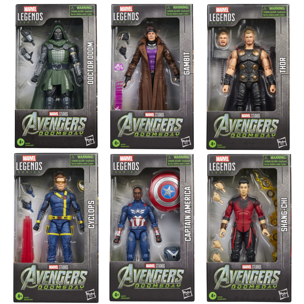 Marvel Legends Series Avengers Doomsday Wave SET OF 6