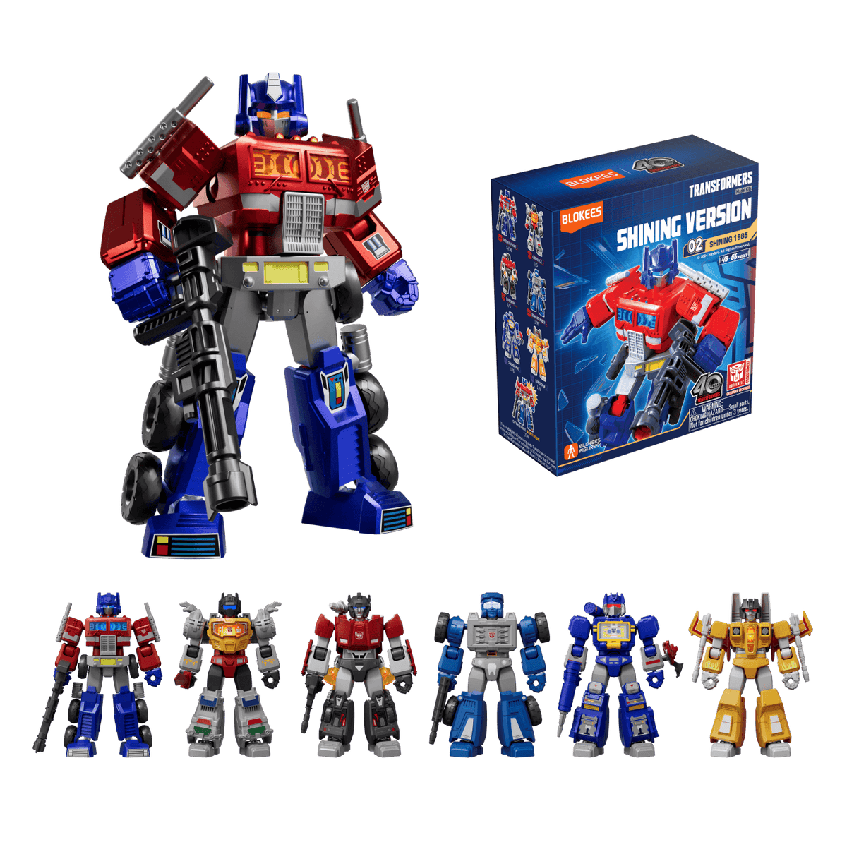 Blokees Transformers Galaxy 01: Roll Out Complete Set (Box of 9 Individually Boxed)