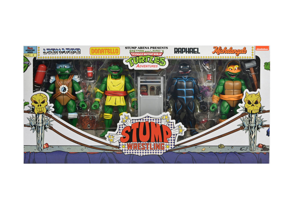NECA Teenage Mutant Ninja Turtles Stump Wrestling Turtle 4-Pack (Archie Comics)