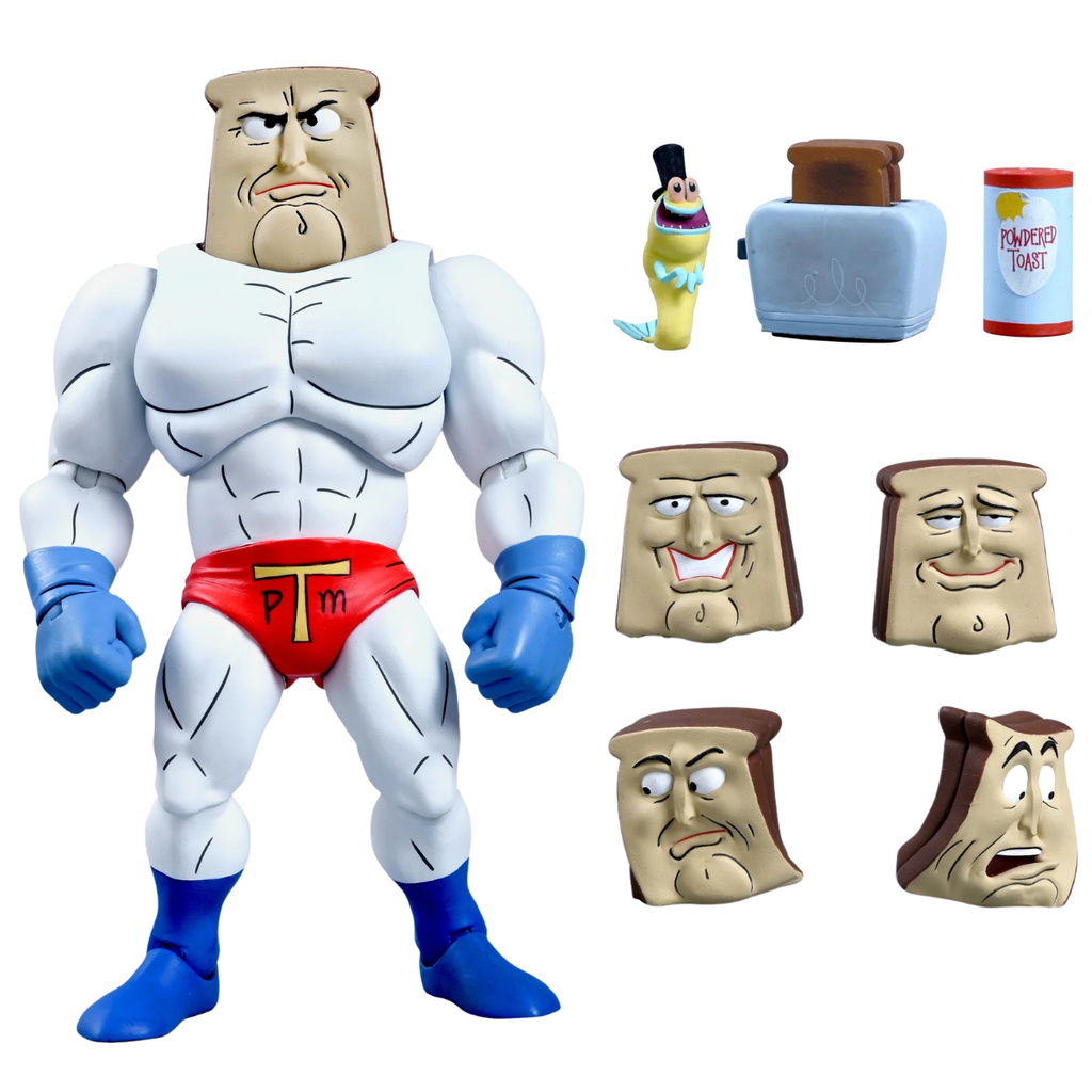 NECA The Ren & Stimpy Show Ultimate Powdered Toast Man
