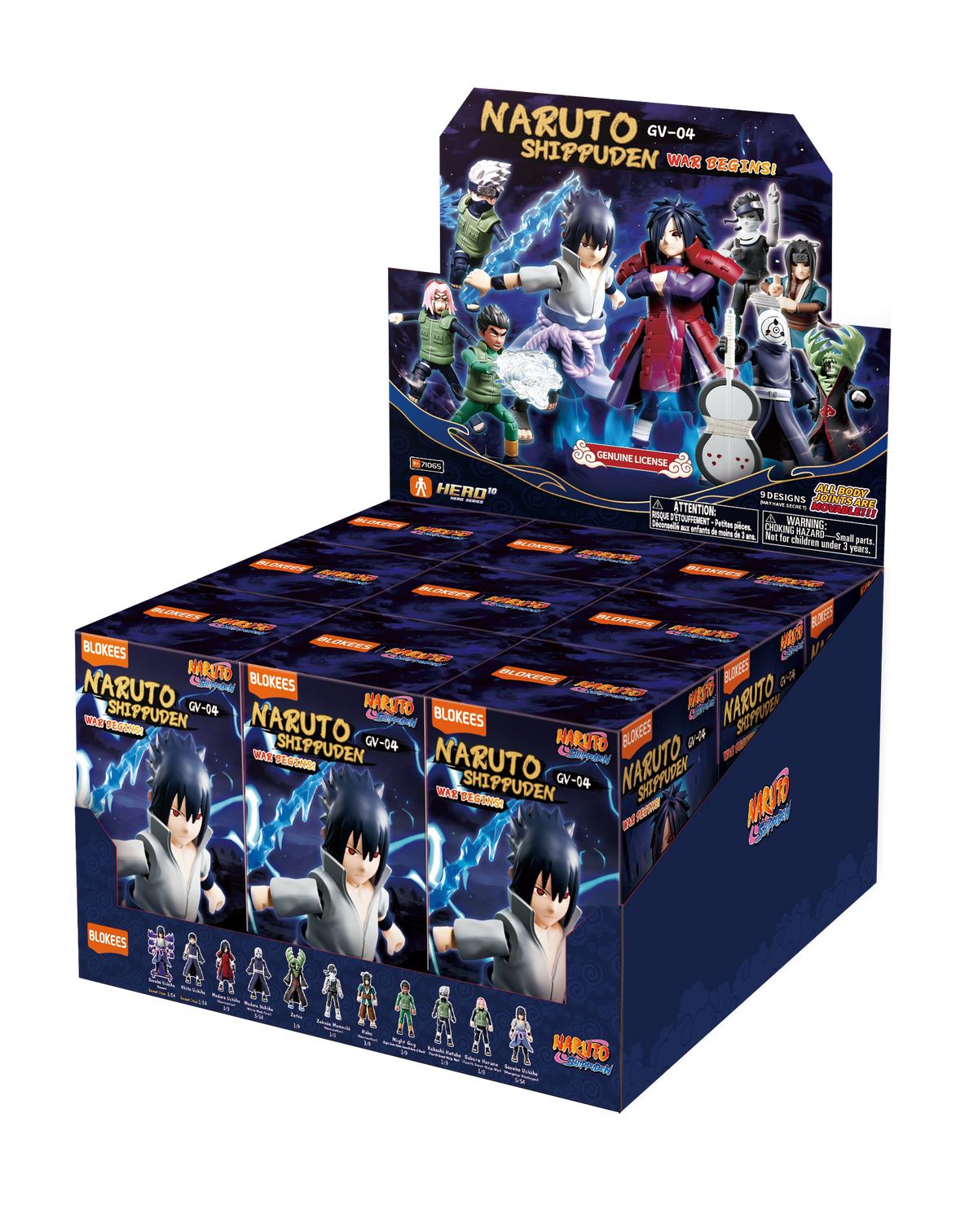 Blokees Naruto Galaxy Version 04: War Begins (Box Of 9 Individually Boxed)