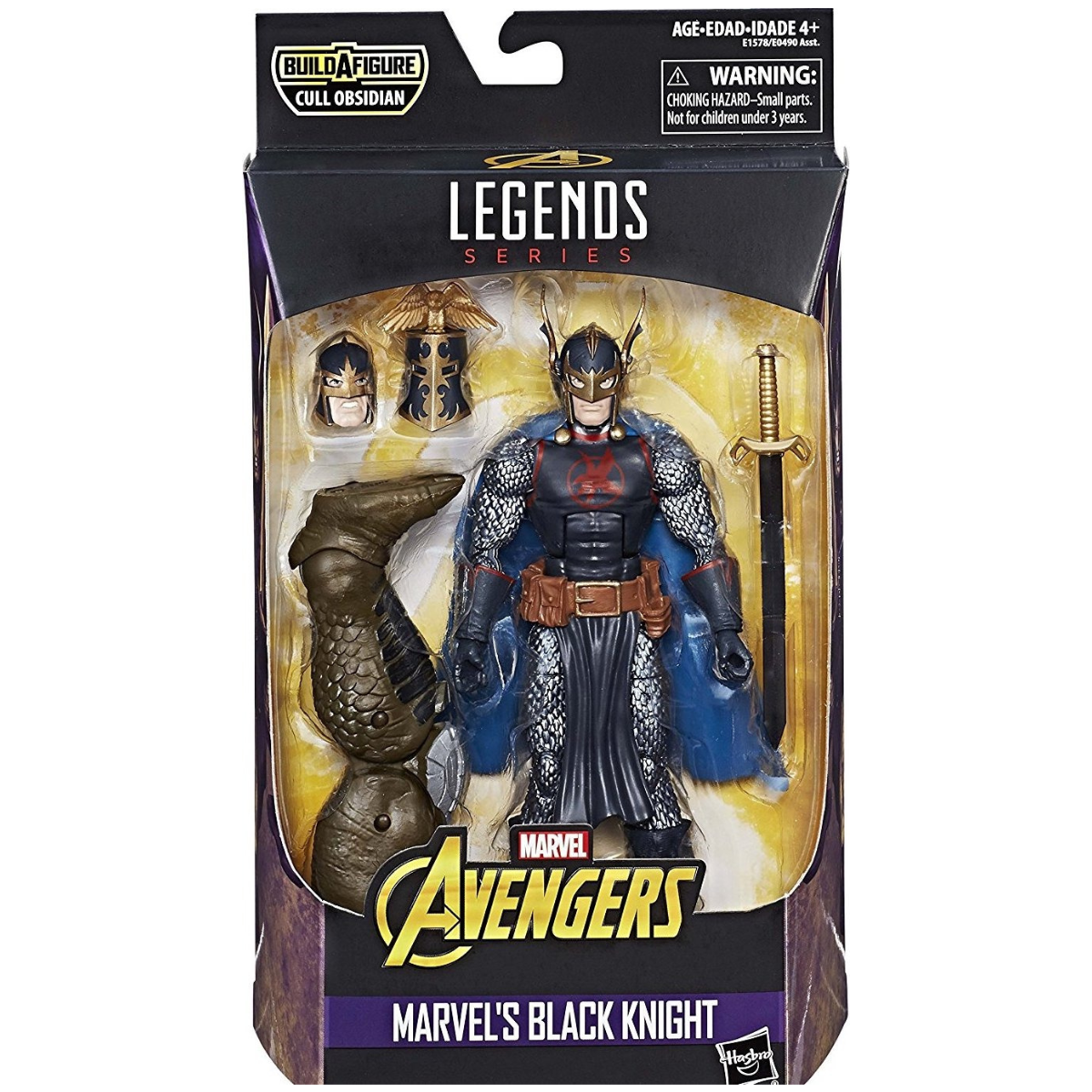 Marvel Legends Black Knight (Cull Obsidian BAF) - Pre-Owned / In Box