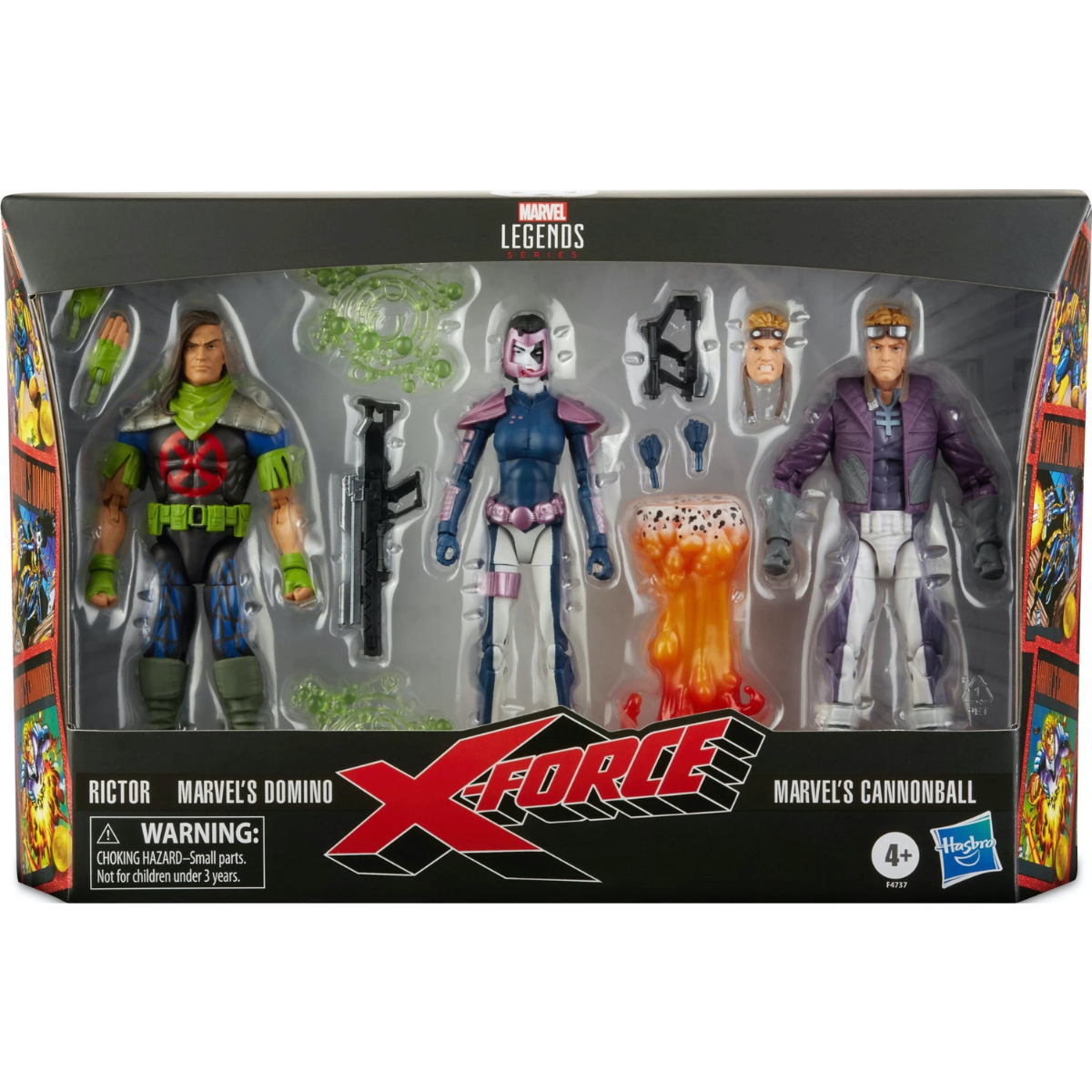 Marvel Legends Exclusive X-Force Domino, Rictor, and Cannonball 3-Pack - Pre-Owned / In Box