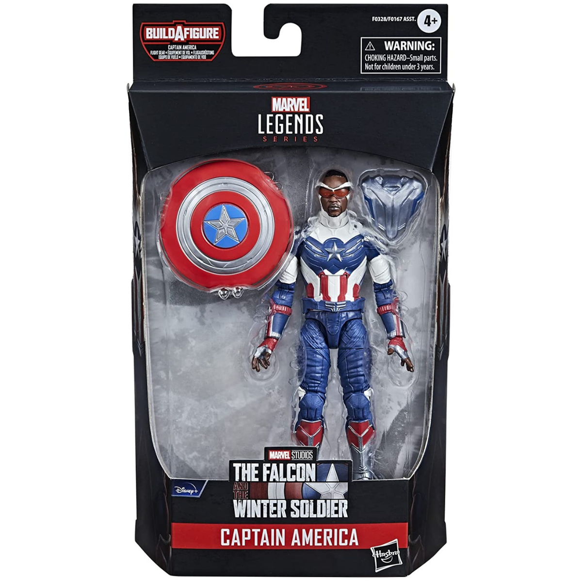 Marvel Legends Falcon & The Winter Soldier- Captain America (Cap Wings BAF) - Pre-Owned / In Box