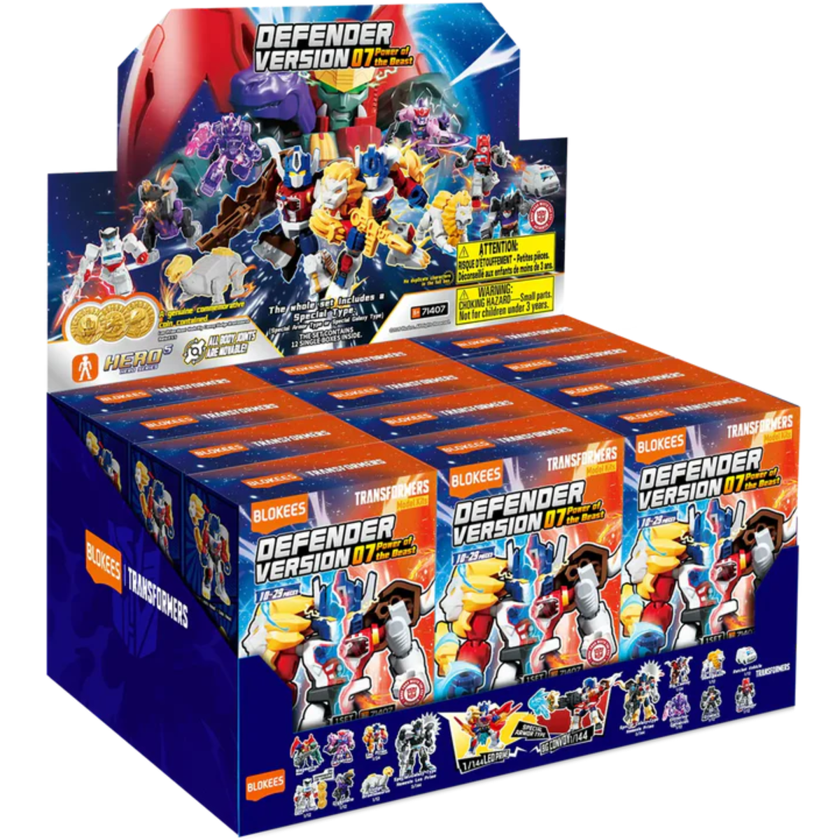 Blokees Transformers Defender 07: Power of the Beast (Box of 12 Individually Boxed)