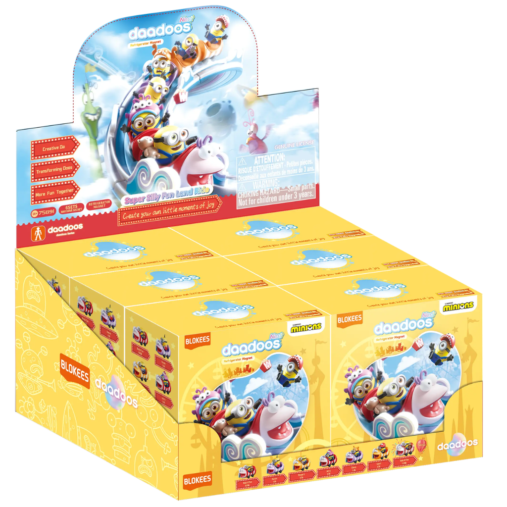 Blokees Minions daadoos Nest Series 01: Super Silly Fun Land Ride (Box of 6 Individually Boxed)