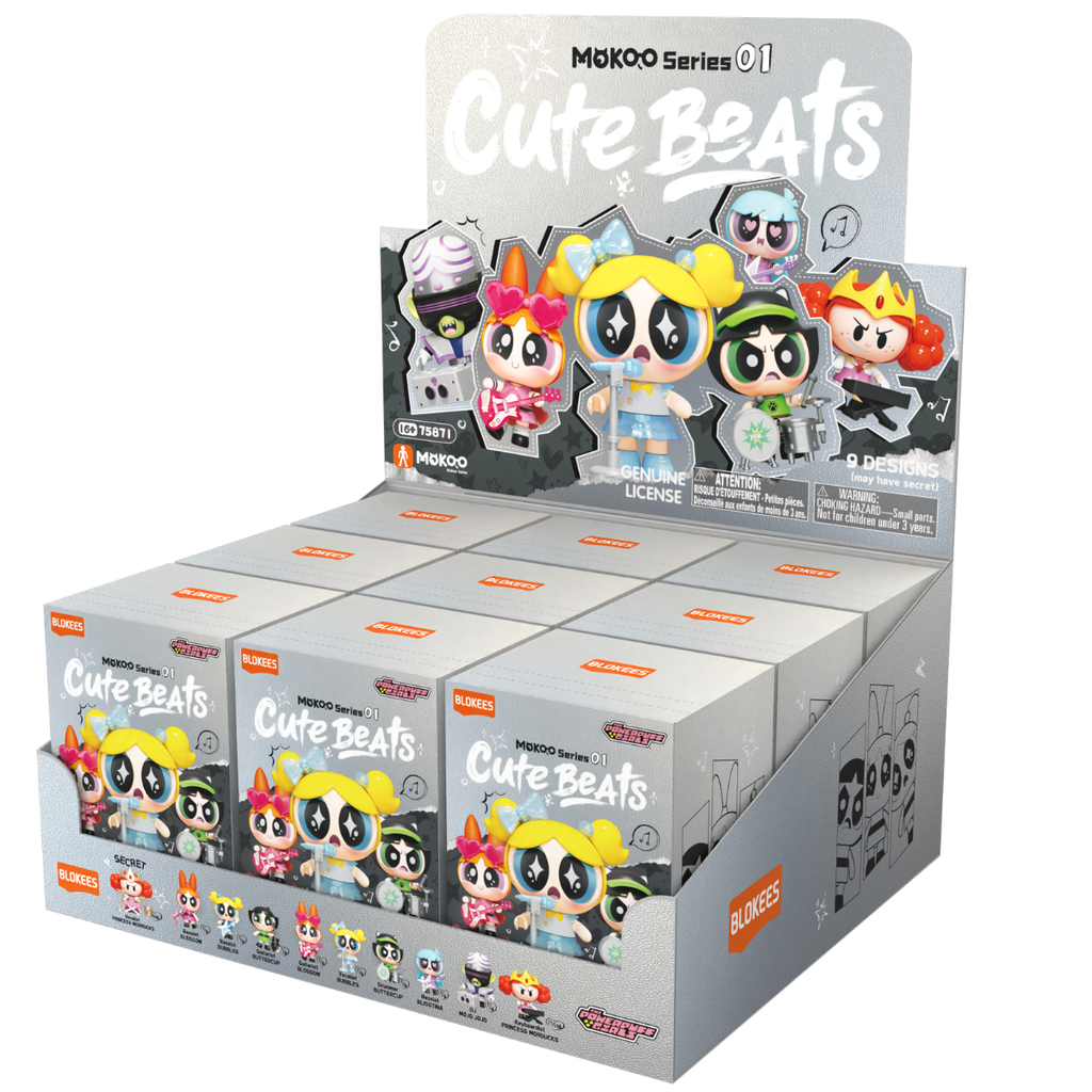 Blokees The Powerpuff Girls MOKOO Series 01: Cute Beats (Box Of 9 Individually Boxed)