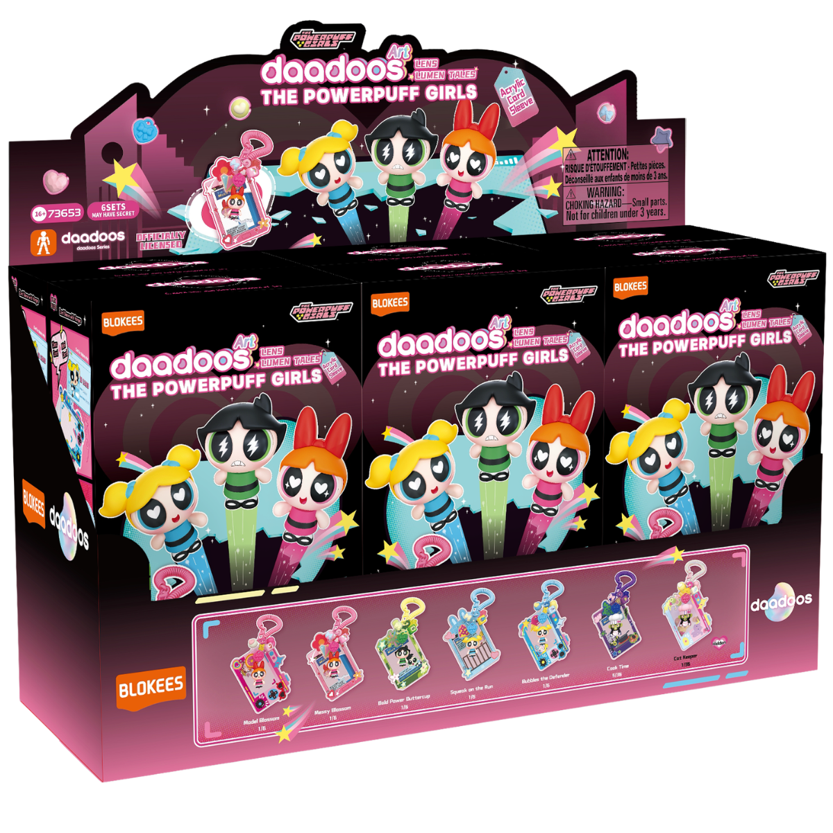 Blokees The Powerpuff Girls daadoos Art Series 01 Lens Lumen Tales Acrylic Card Sleeve (Box Of 6 Individually Boxed)