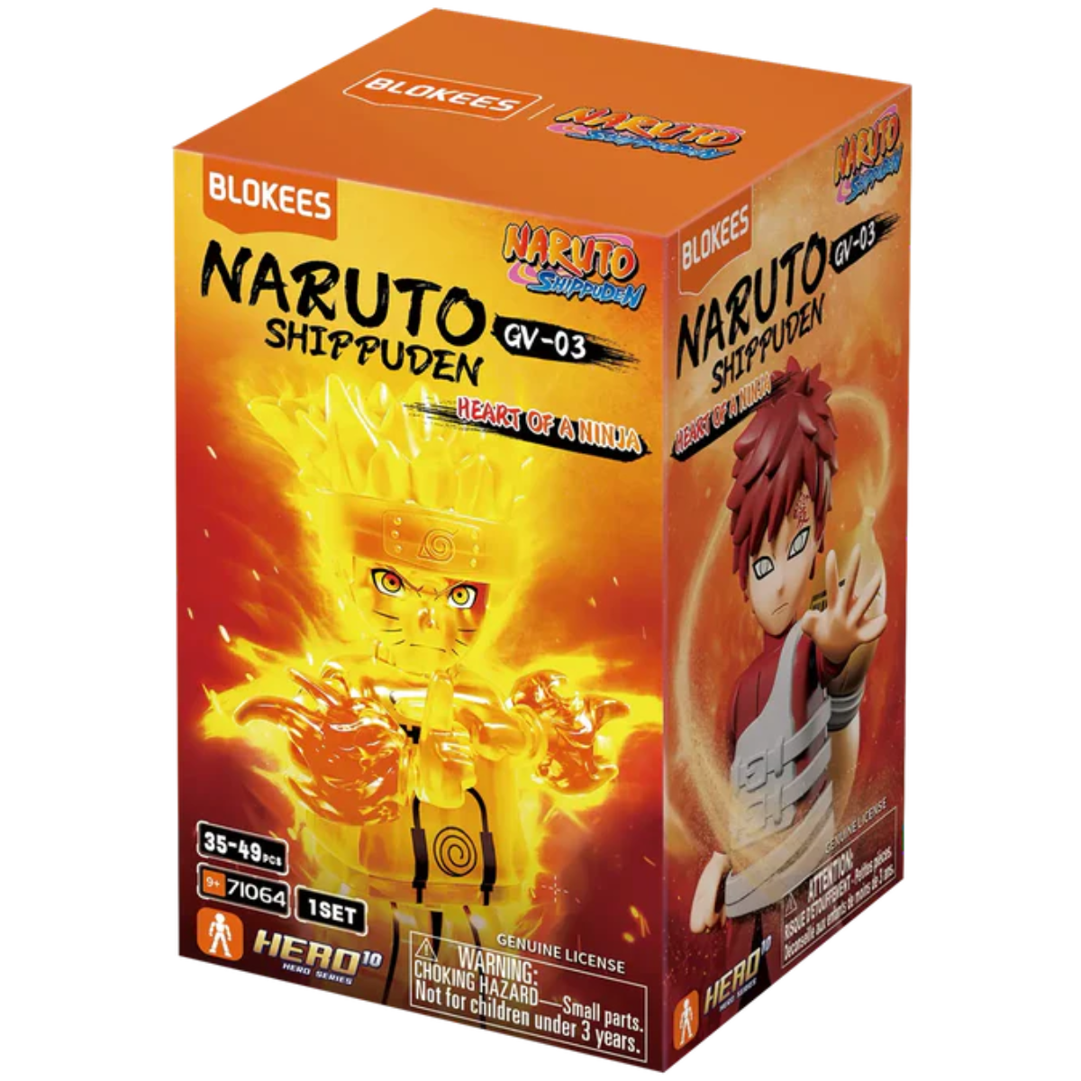Blokees Naruto Galaxy Version 03: Heart Of A Ninja (Box Of 9 Individually Boxed)