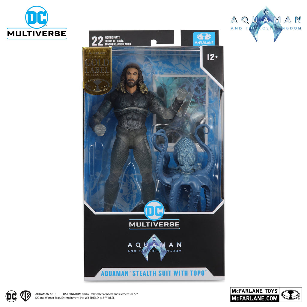 DC Multiverse Exclusive Gold Label Stealth Suit Aquaman & Topo