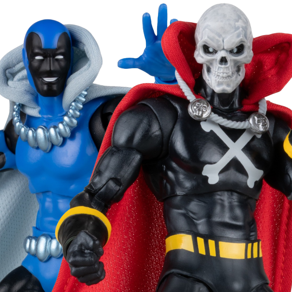 DC Multiverse Gold Label Mr. Bones & Obsidian w/Lithograph (Infinity Inc #16) SET OF 2