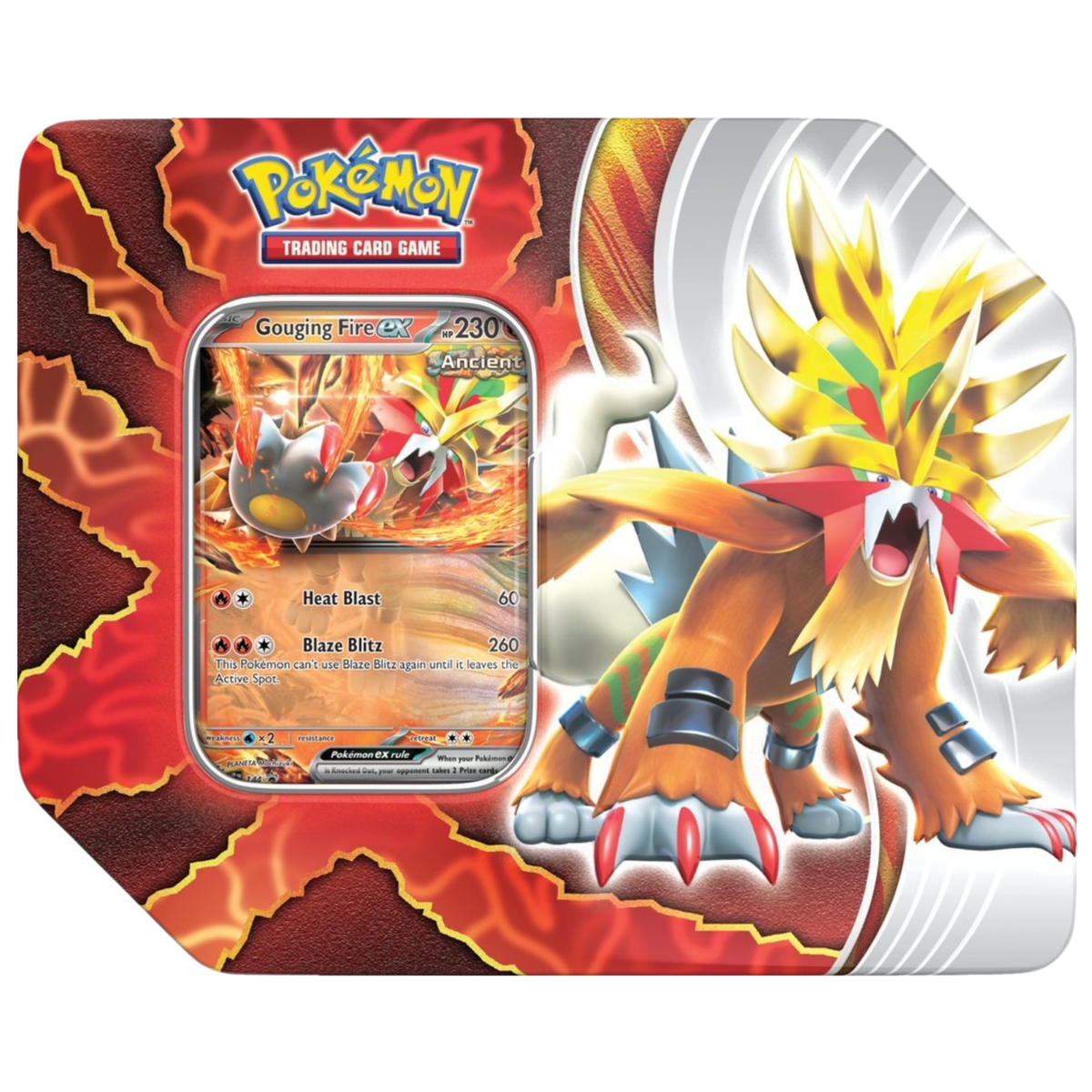 Pokémon TCG: Paradox Destinies Tin (Gouging Fire)