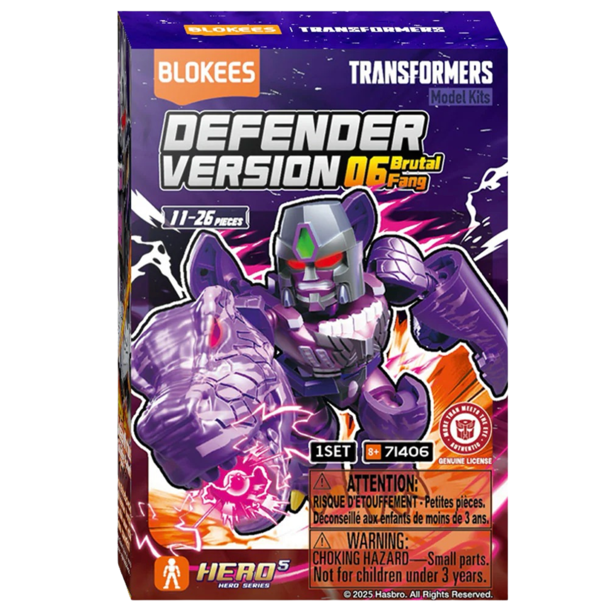 Blokees Transformers Defender 06: Brutal Fang (Single Random Blind Box)