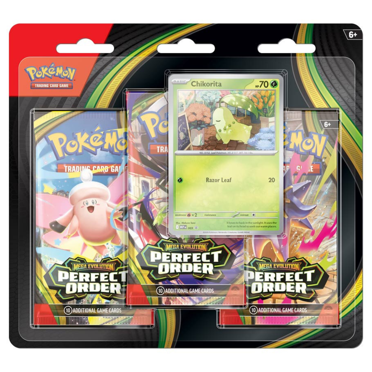 Pokémon TCG: Mega Evolutions 3 Perfect Order 3-Pack Blister