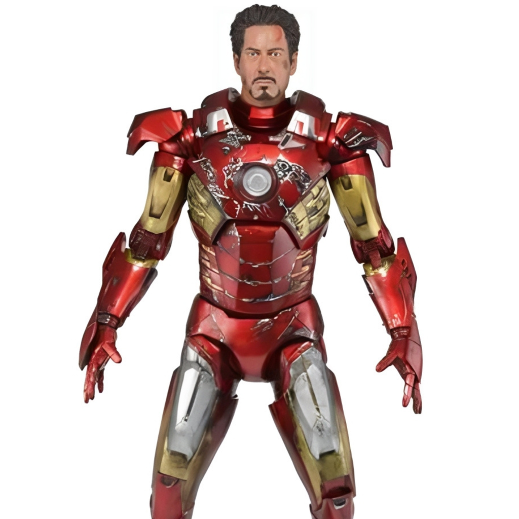 NECA Quarter Scale Avengers Battle Damaged Iron Man
