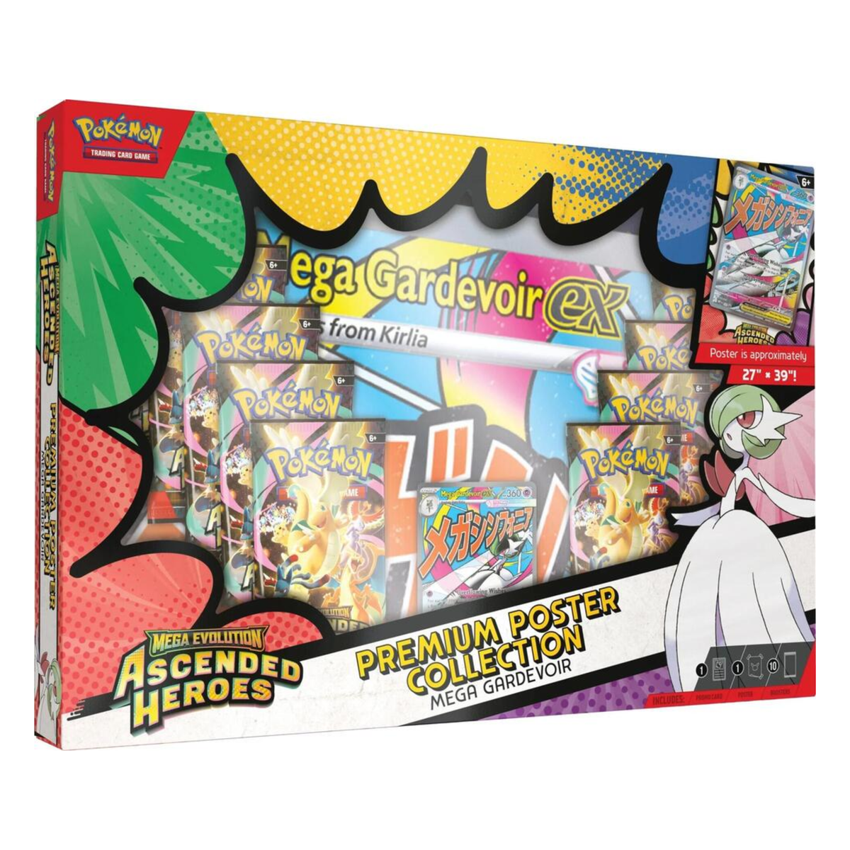 Pokémon TCG: Mega Evolutions Ascended Heroes Premium Poster Collection Mega Gardevoir