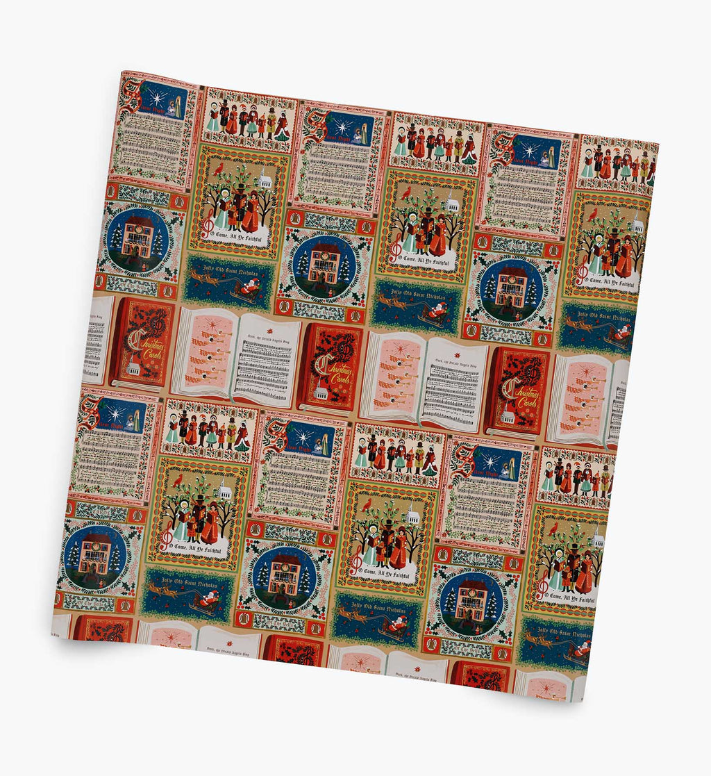 Holiday Wrapping Roll - Christmas Carols