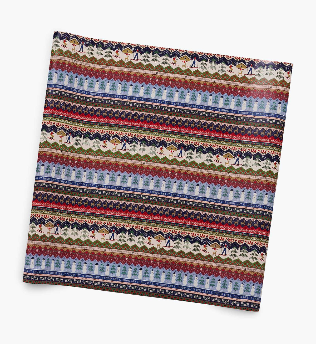 Holiday Wrapping Roll - Ski Chalet