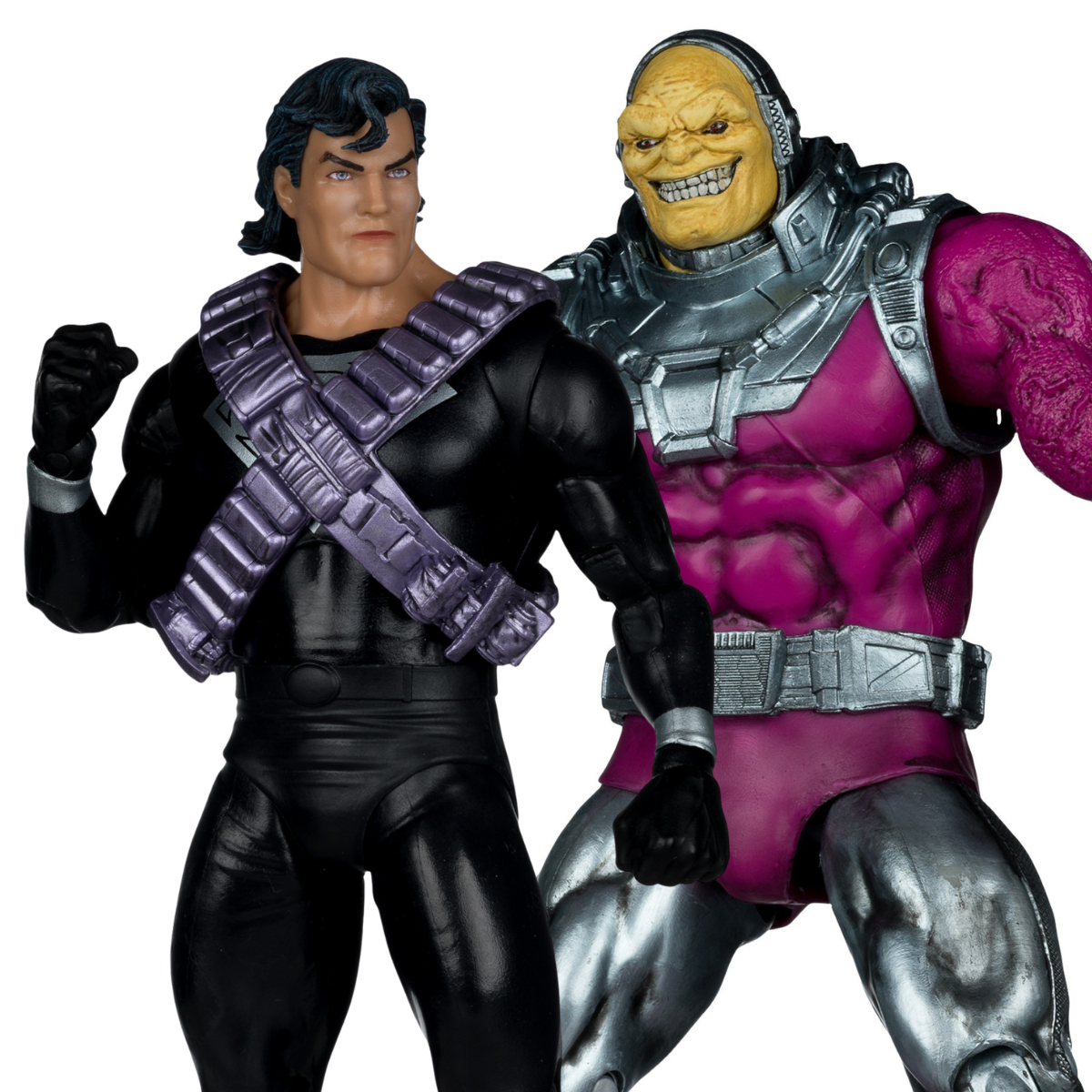 DC Multiverse Krytonian Suit Superman Vs Megafig Mongul