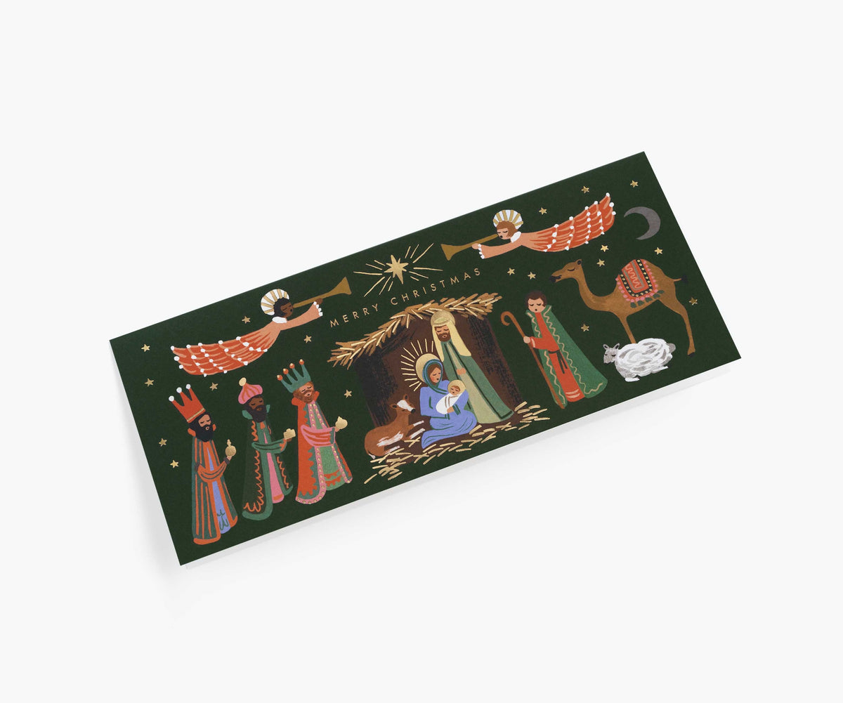 Holiday Nativity Money Holder Holiday Card - Single Card