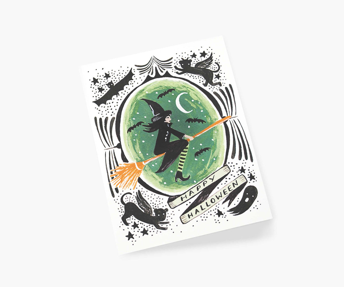 Witch of the West Halloween Card - Single Card
