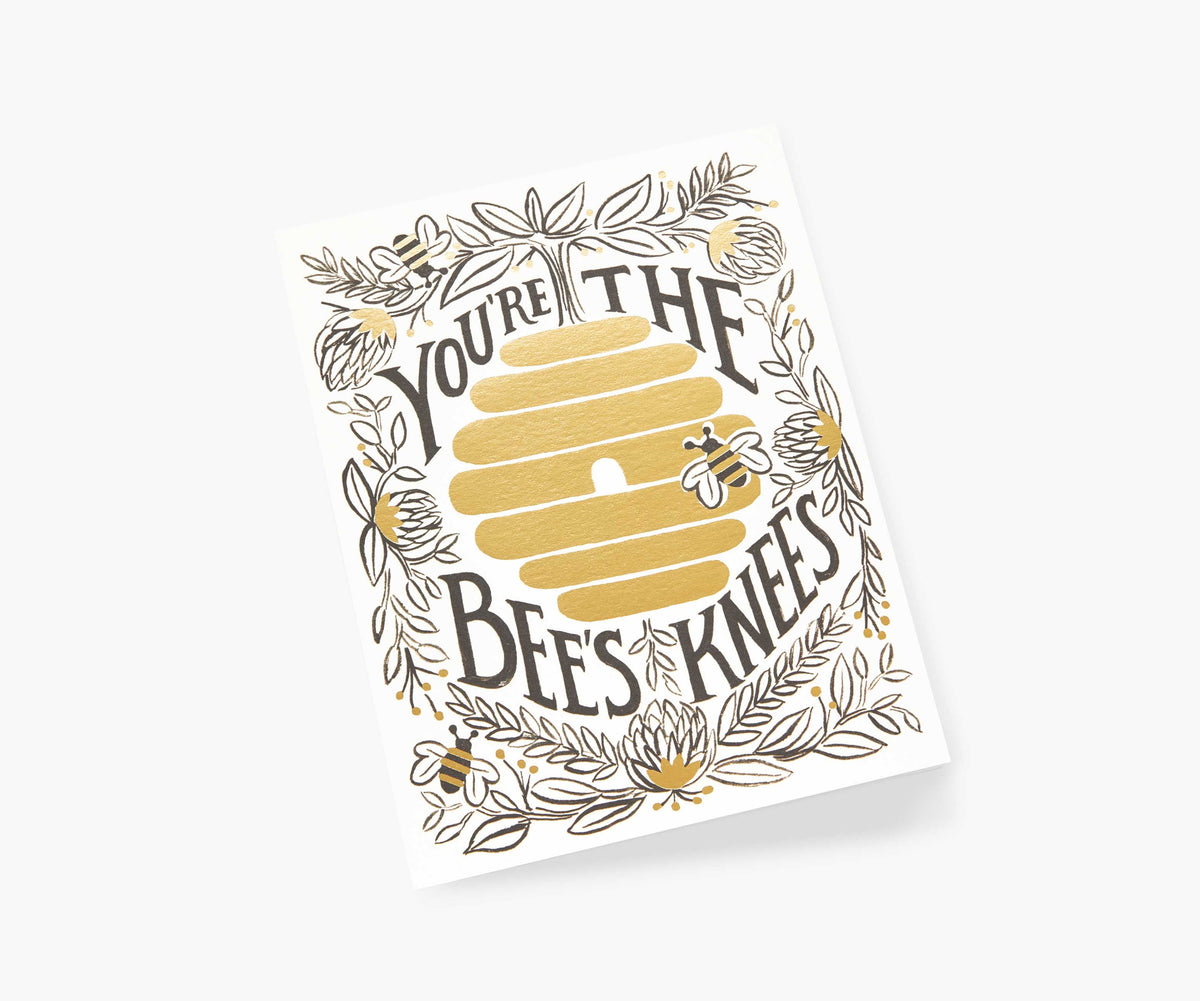 You're the Bee's Knees Love & Friendship Card - Single Card