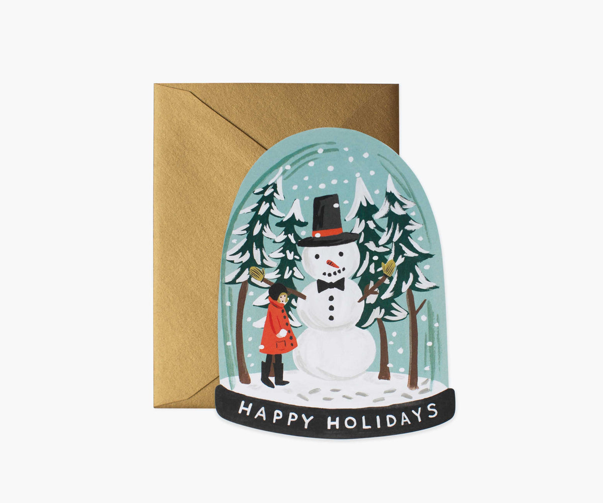 Snow Globe Holiday Card - Single Card