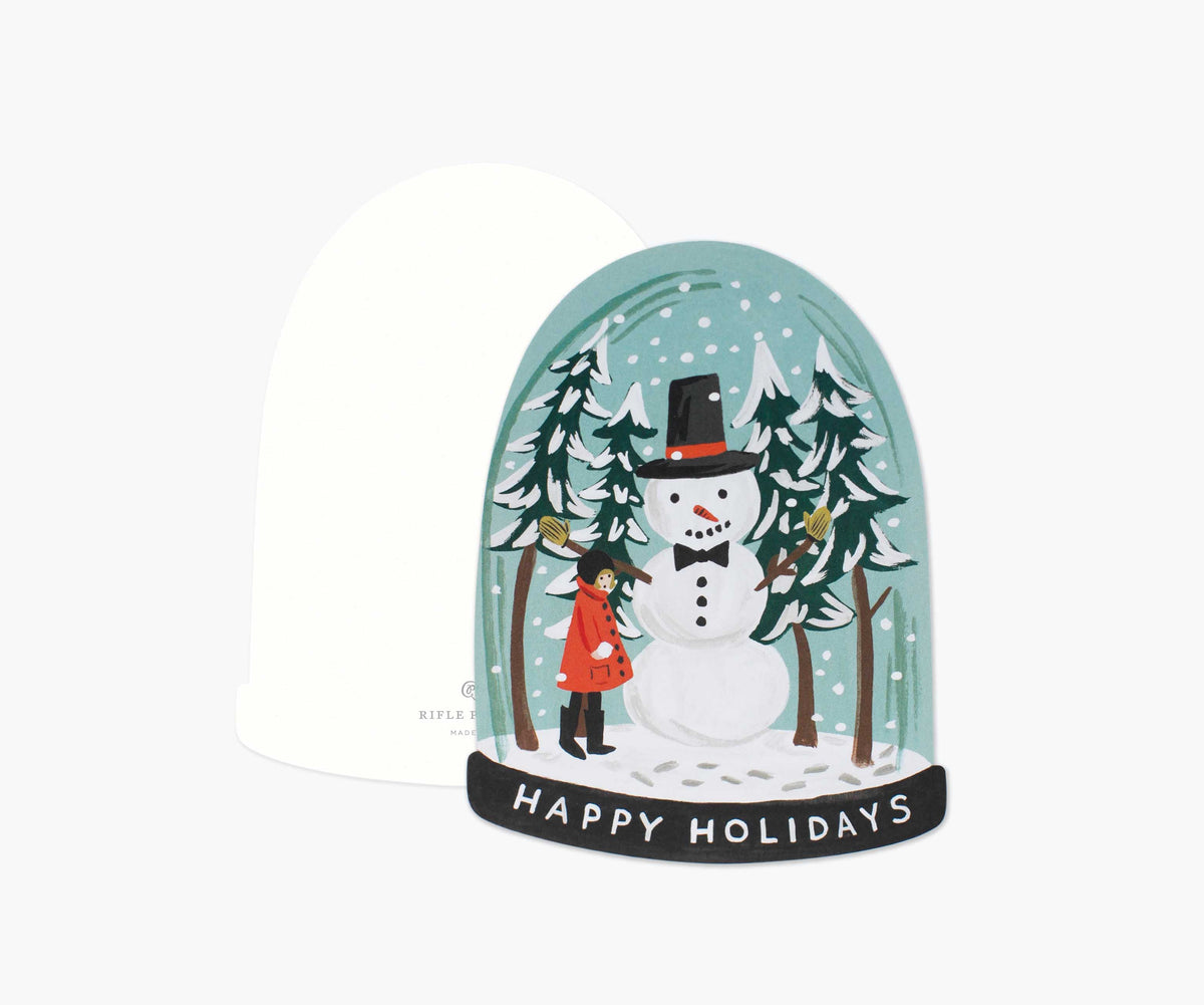 Snow Globe Holiday Card - Single Card