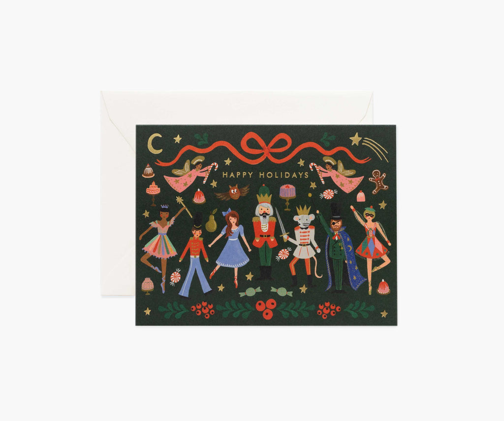 Nutcracker Ballet Holiday Card - Single Card