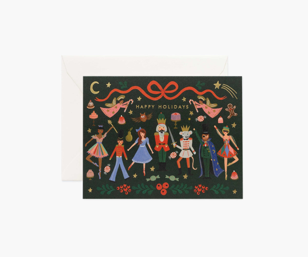 Nutcracker Ballet Holiday Card - Single Card