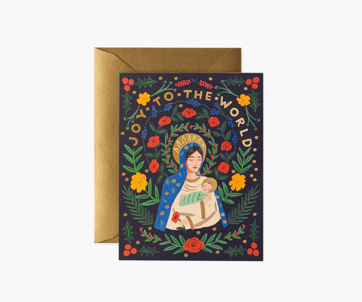 Madonna & Child Holiday Card - Single Card