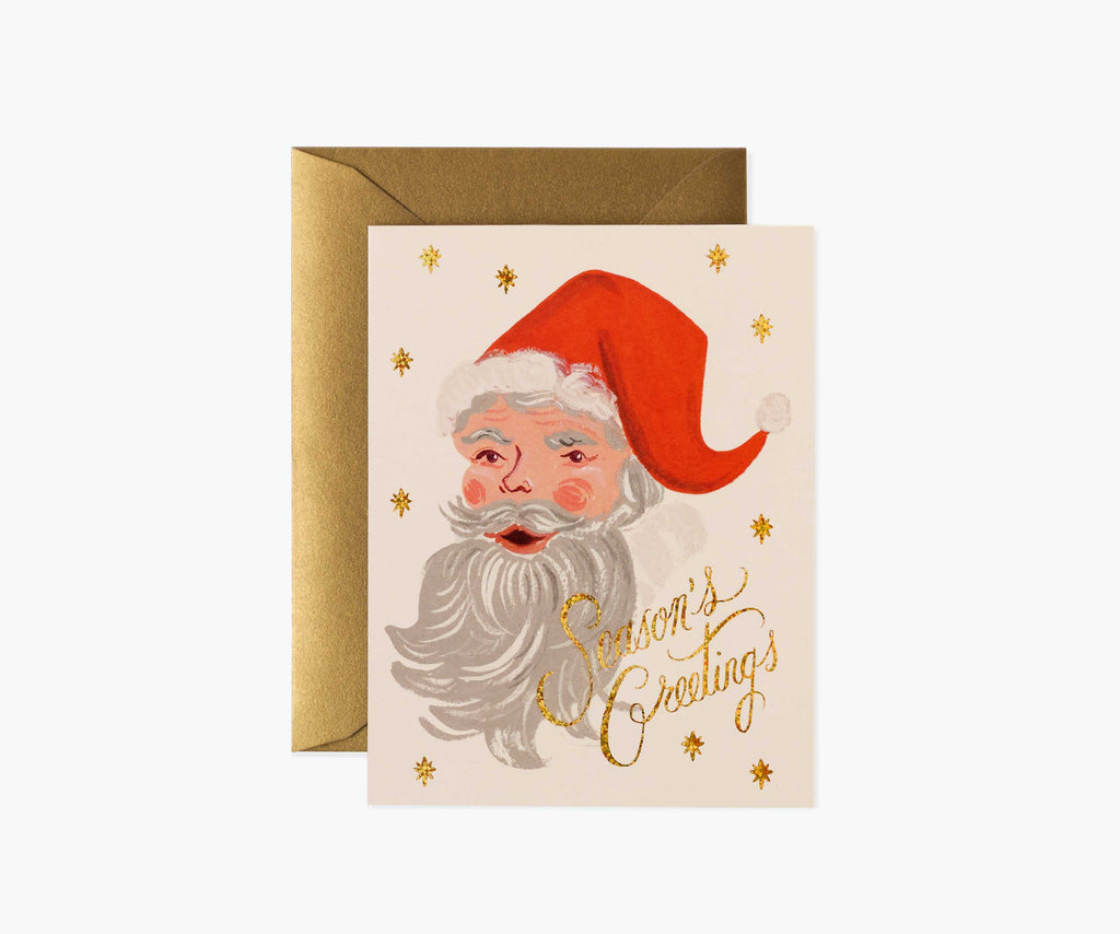 Greetings From Santa Holiday Card - Single Card