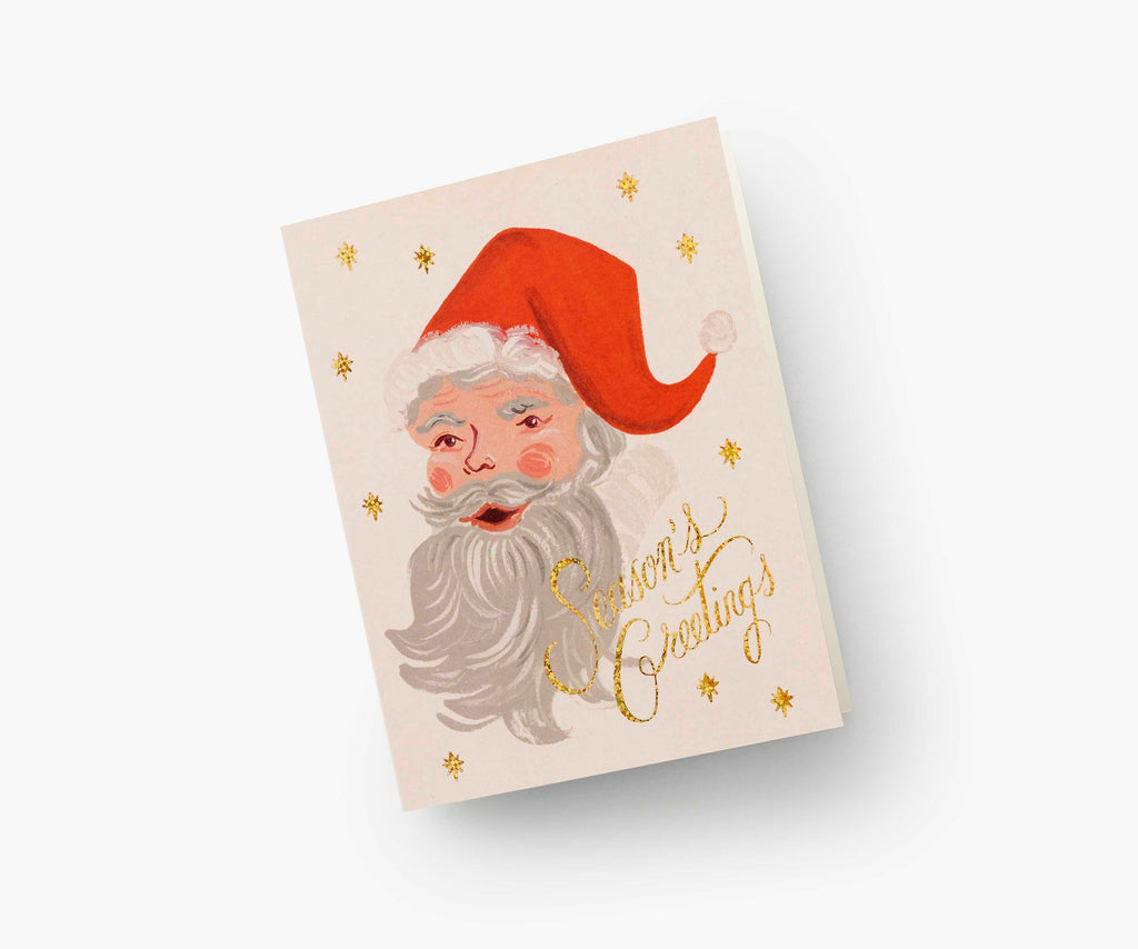 Greetings From Santa Holiday Card - Single Card
