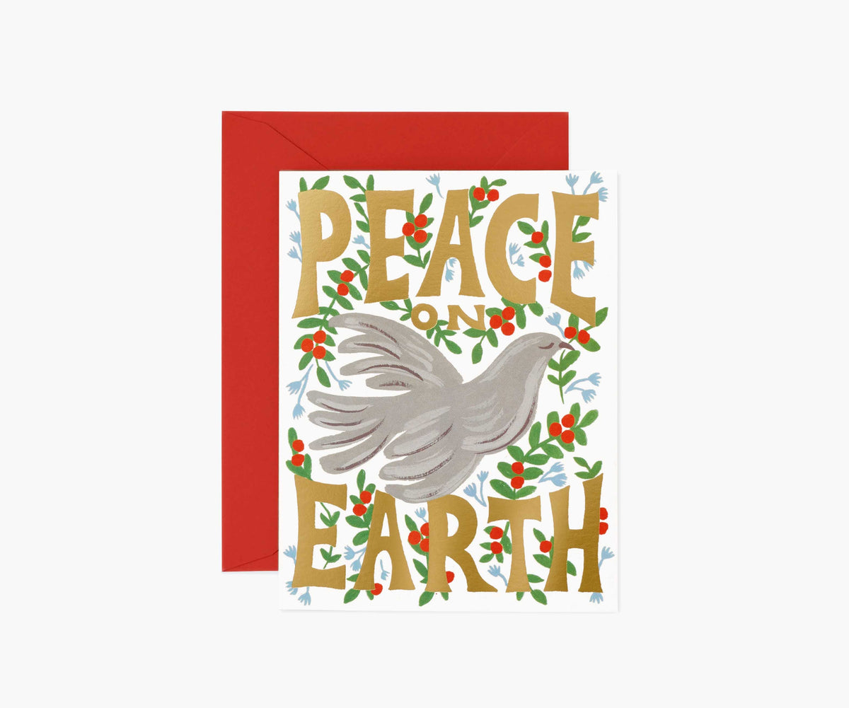 Peace Dove Holiday Card - Single Card