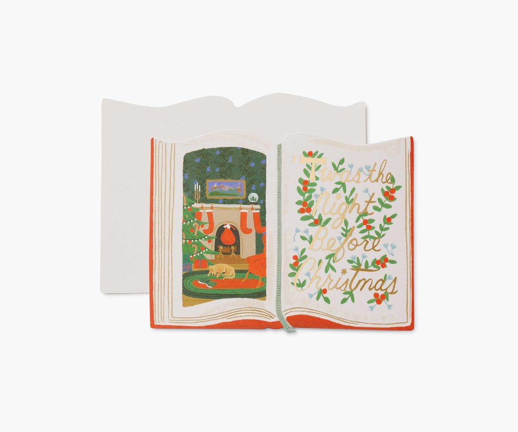 Twas the Night Before Christmas Holiday Card - Single Card