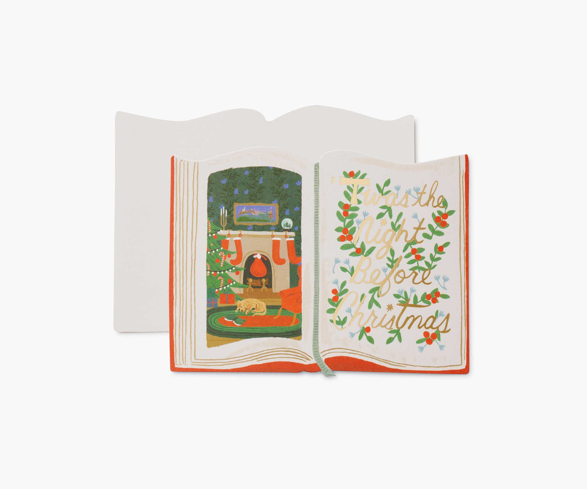 Twas the Night Before Christmas Holiday Card - Single Card