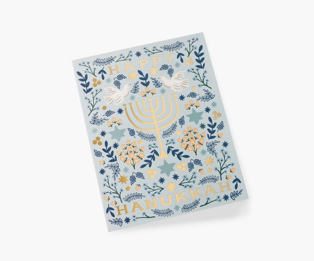 Hanukkah Menorah Hanukkah Card - Single Card