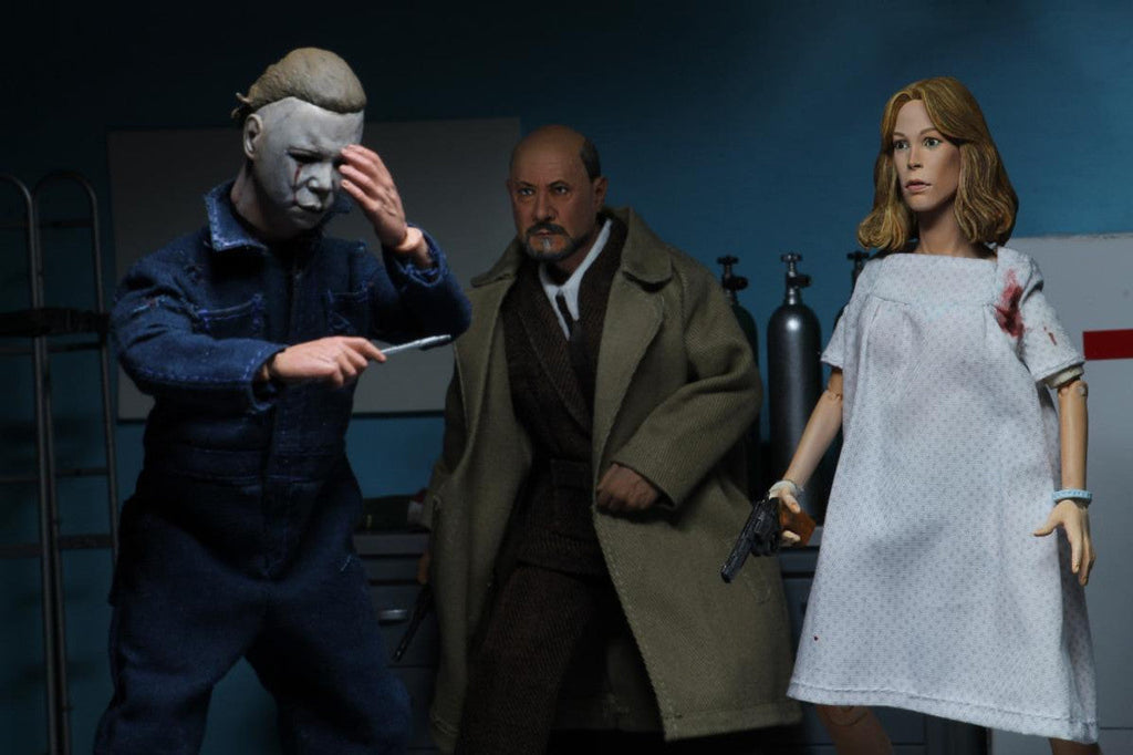 NECA 1981 Halloween 2 Dr. Loomis and Laurie Strode 2-Pack (8” Clothed Scale)