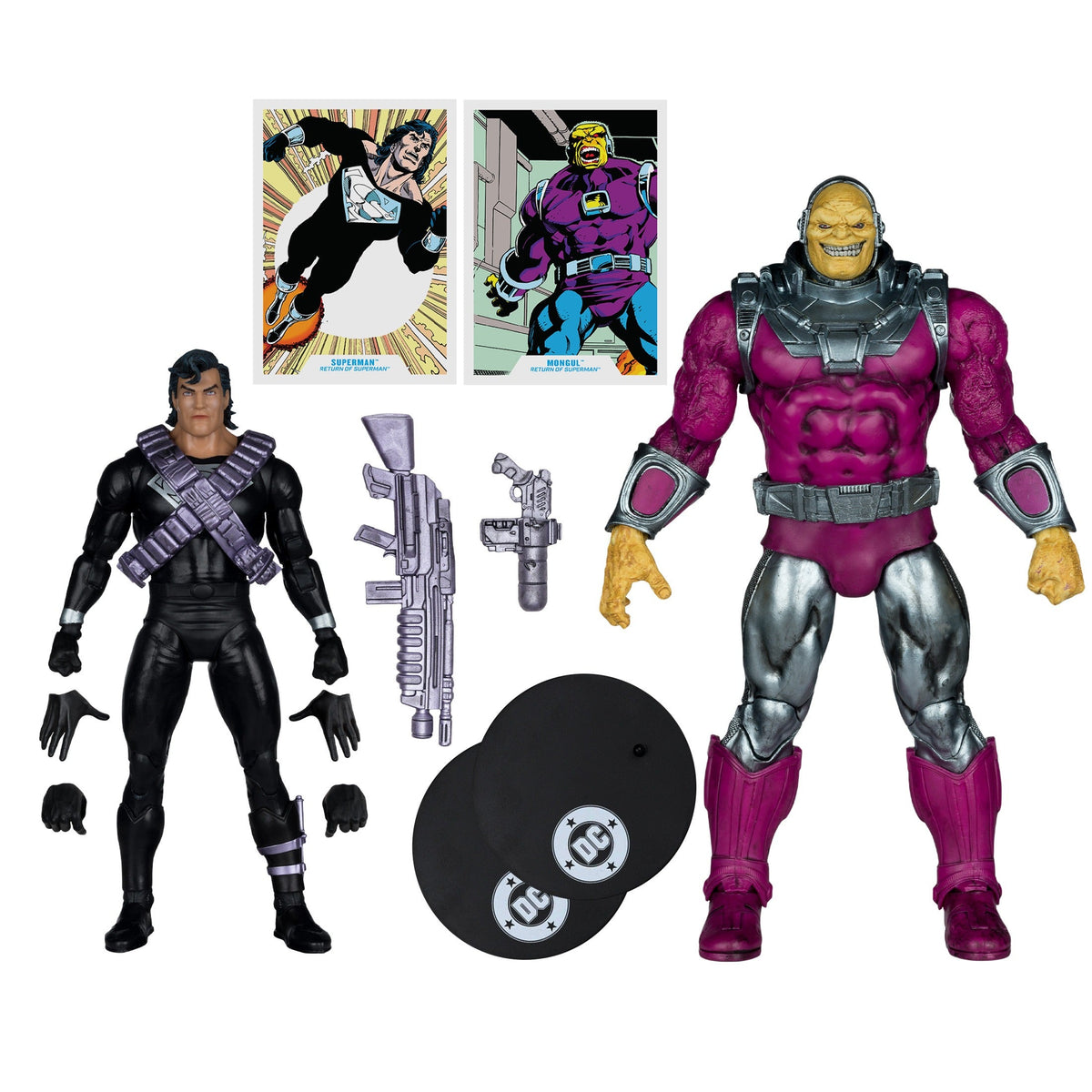 DC Multiverse Krytonian Suit Superman Vs Megafig Mongul