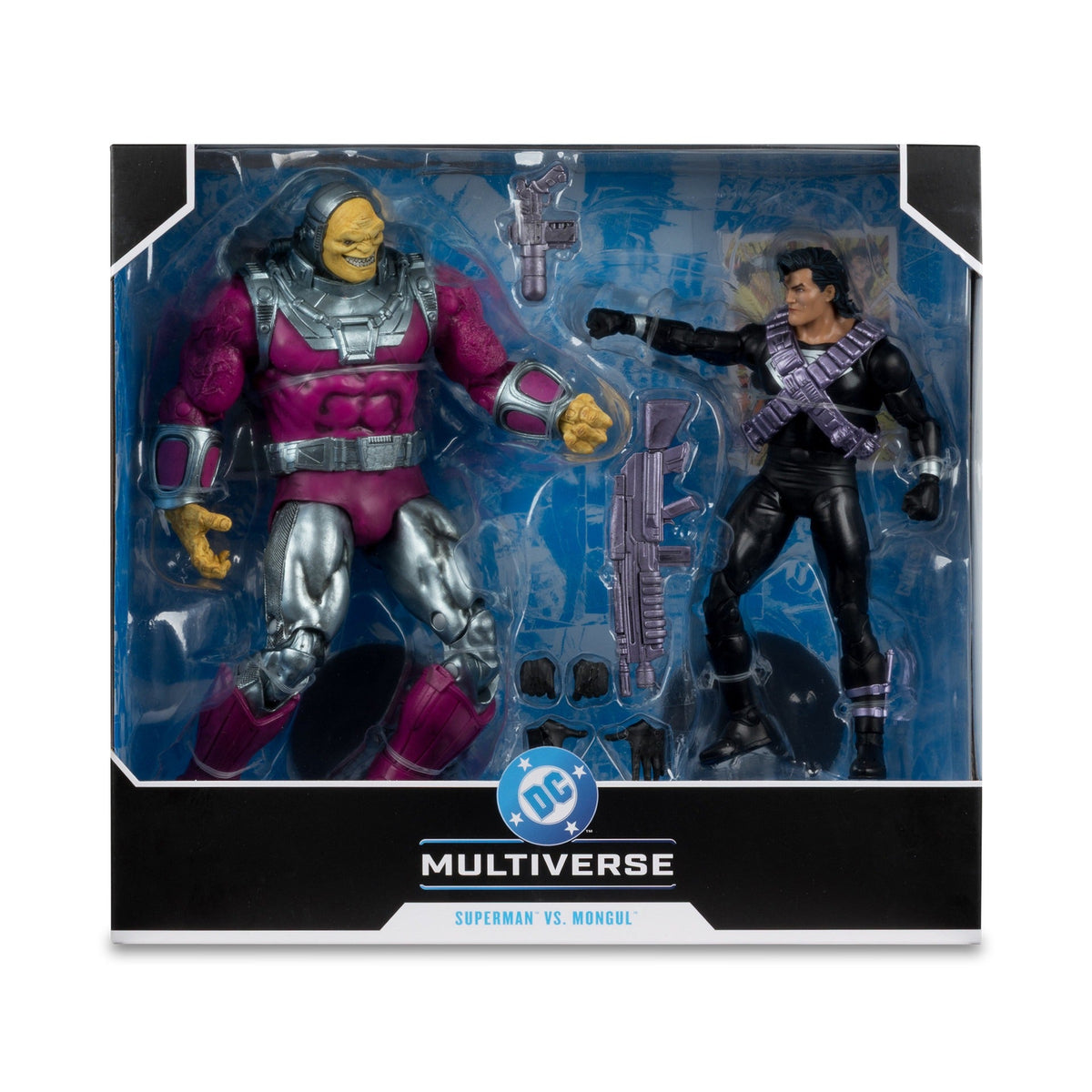 DC Multiverse Krytonian Suit Superman Vs Megafig Mongul